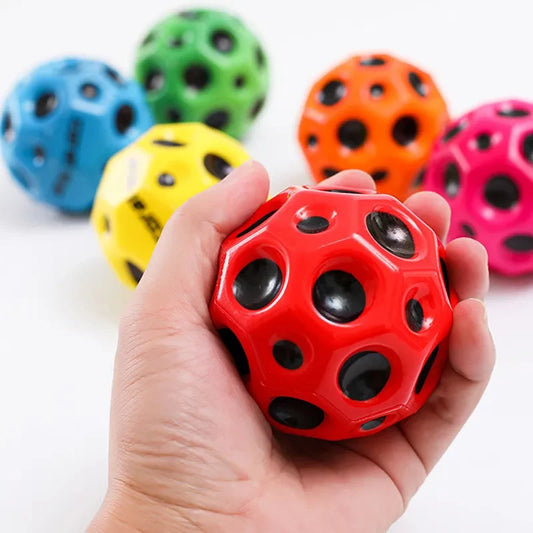 Hole Ball Kids Indoor Outdoor Games Sport Toys PU Anti Gravity Stress Rubber Bounce Ball