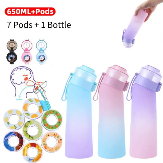 650ML Flavored Water Bottle Scent Up Water Cup Air Flavored Sports Drink Water Bottle Suitable Pods and Bottle