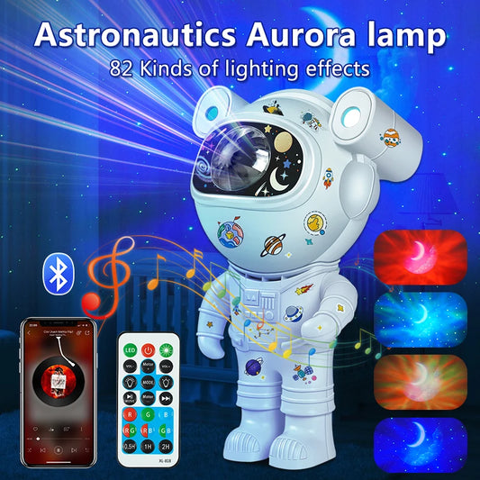 Projector Night Light with Remote Control 360 Adjustable Design Astronaut Nebula Galaxy Lighting