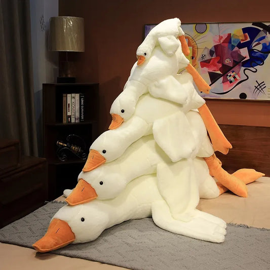 Big Size Fluffy Duck Plush Toys Sleep Pillow